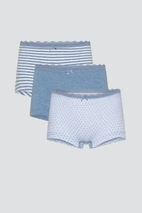 Comazo Fairtrade Girl Hipster Pants - 3 Pack