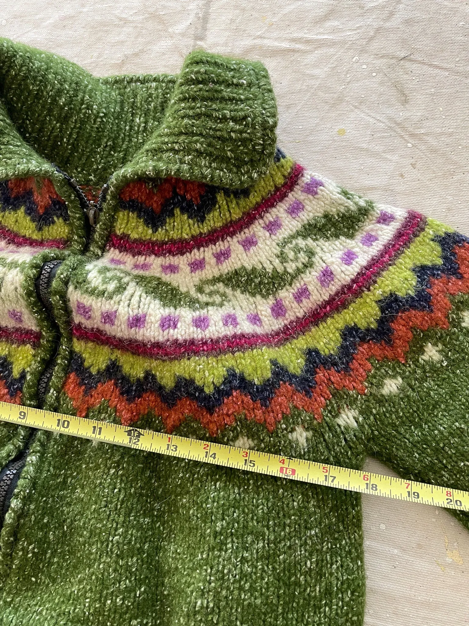 Cowichan Zip Sweater—[XS]