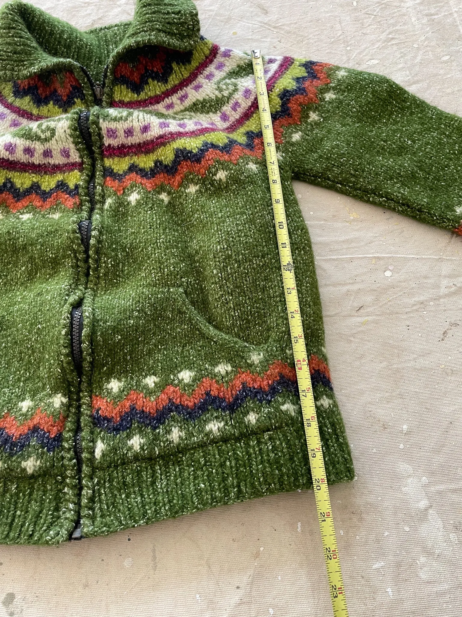 Cowichan Zip Sweater—[XS]