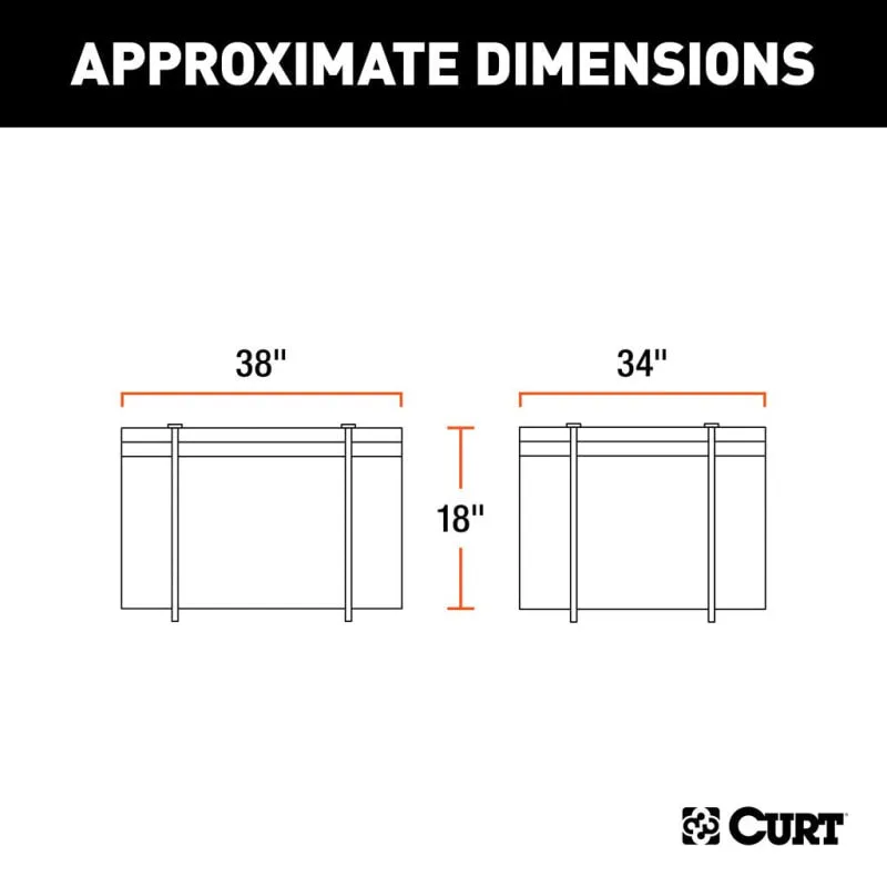 CURT Weather-Resistant Vinyl Cargo Bag | 382L