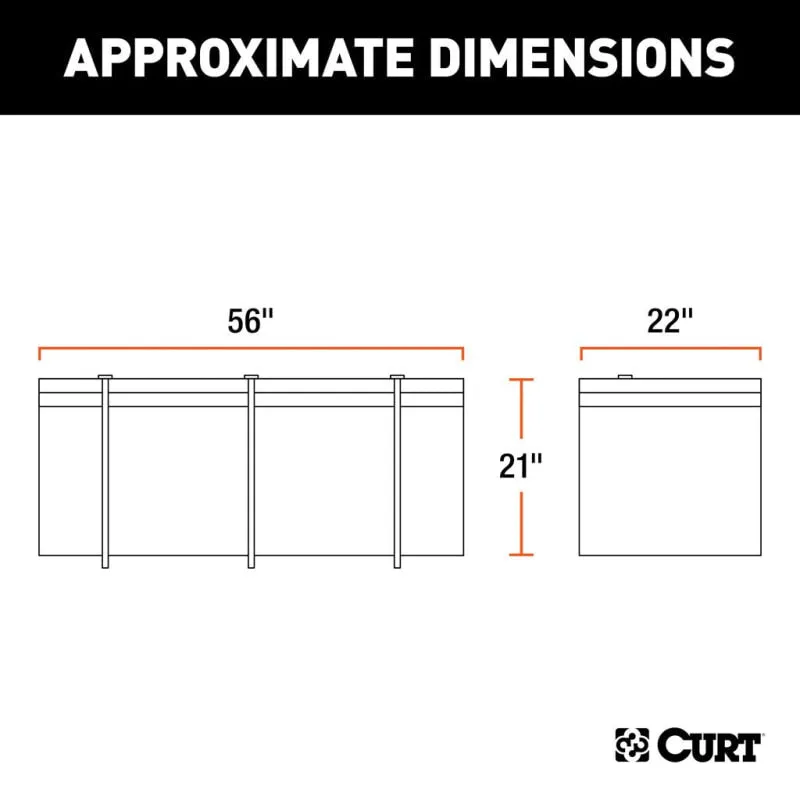 CURT Weather-Resistant Vinyl Cargo Bag | 424L