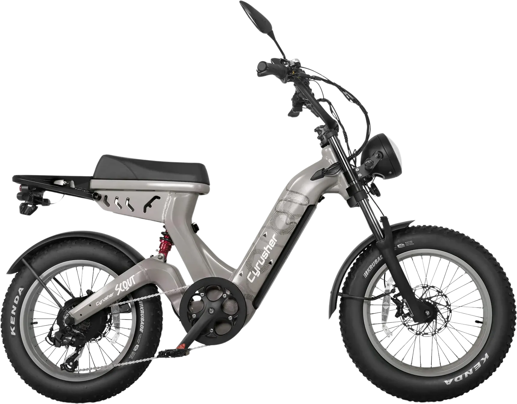 Cyrusher Scout Electric Bike Moped Style Step-Through 28 MPH 56 Mile Range 1000W New