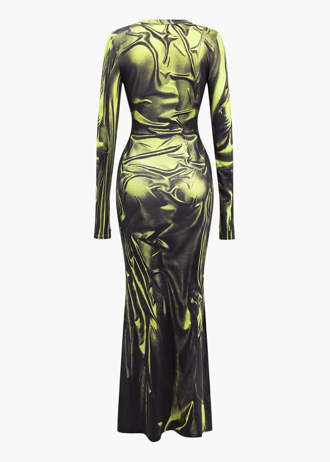 Darla Wetlook Print Maxi Dress