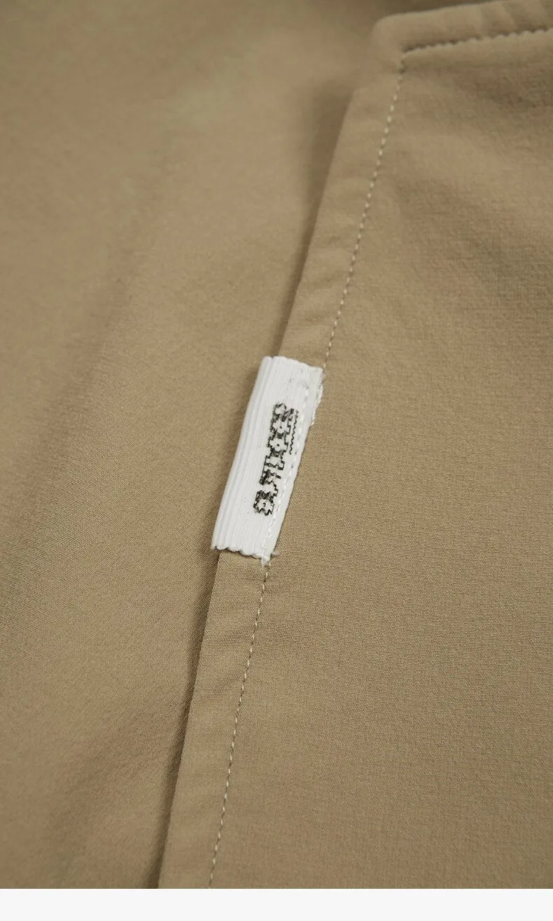 Double-Breasted Oversized Blazer in Khaki Color
