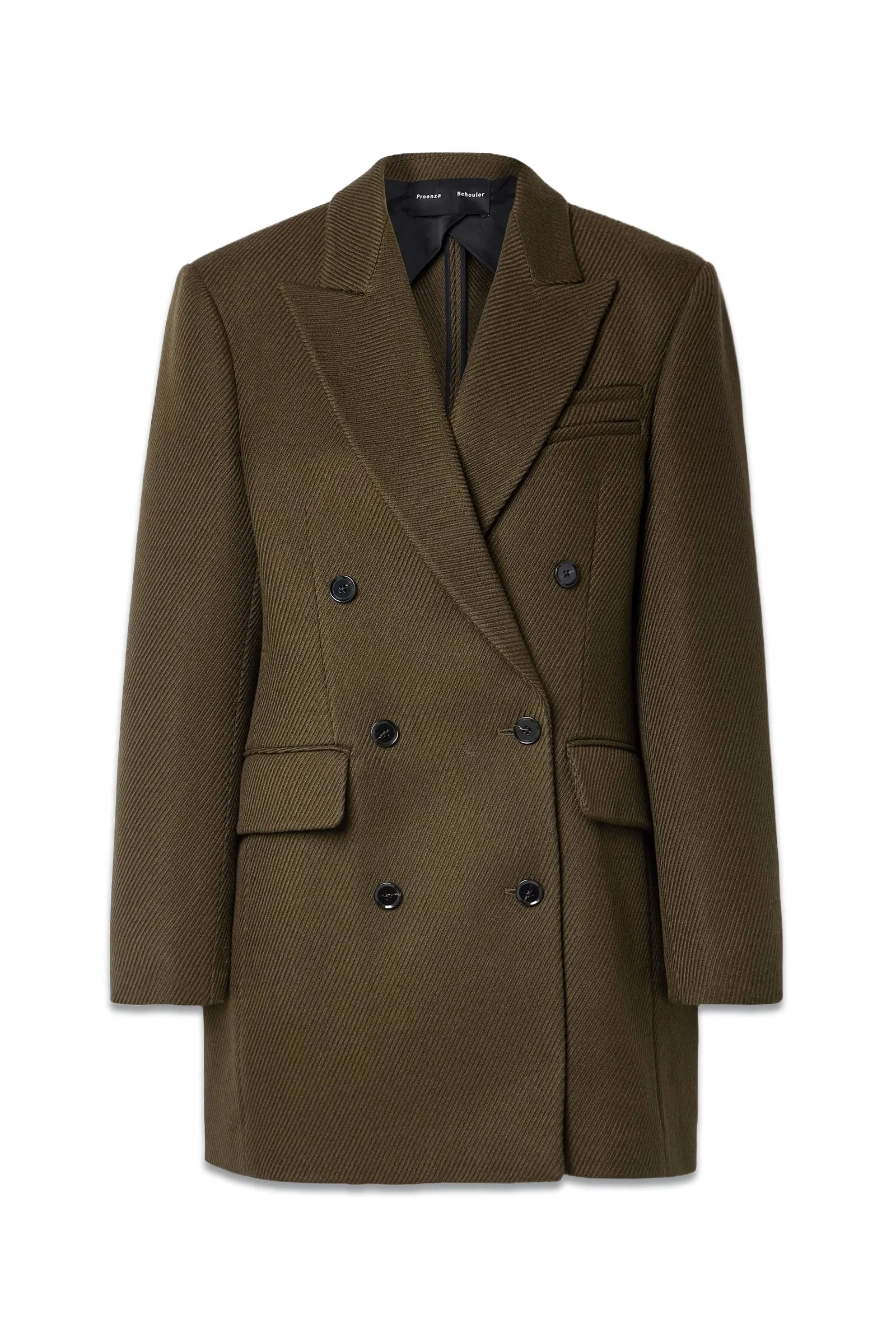 Double-breasted Twill Blazer