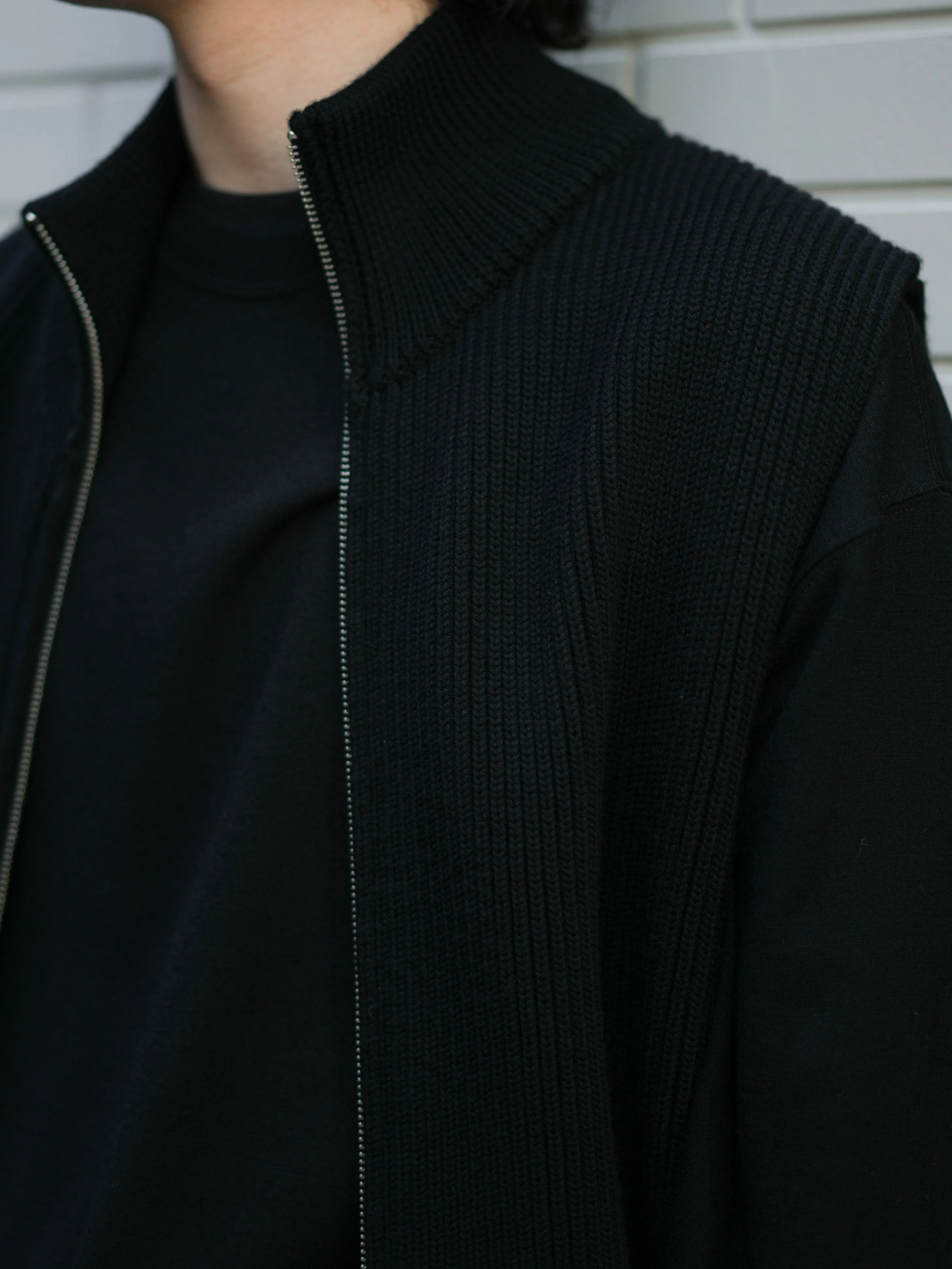 Drivers Knit Vest - BLACK