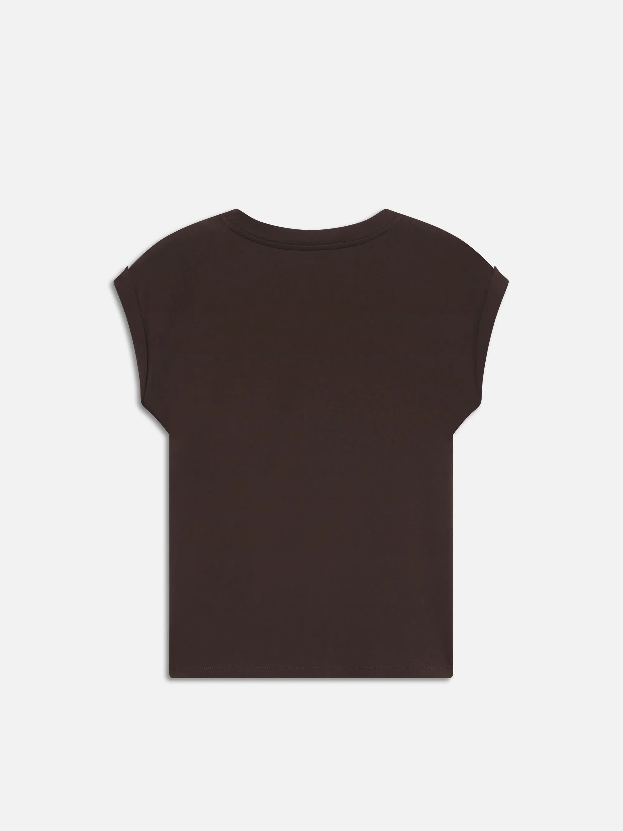 Easy V-Neck Tee -- Chocolate Brown
