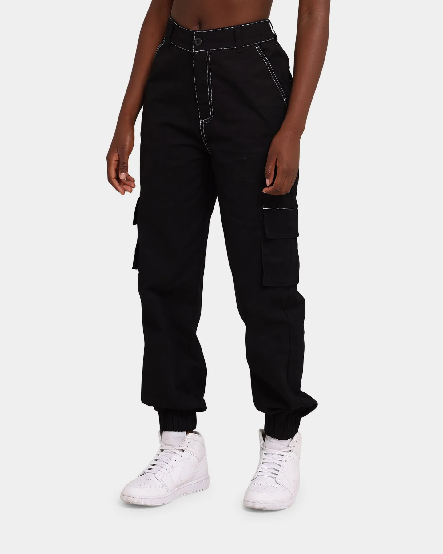EN.ES Women's Fearless Cargo Pants Black