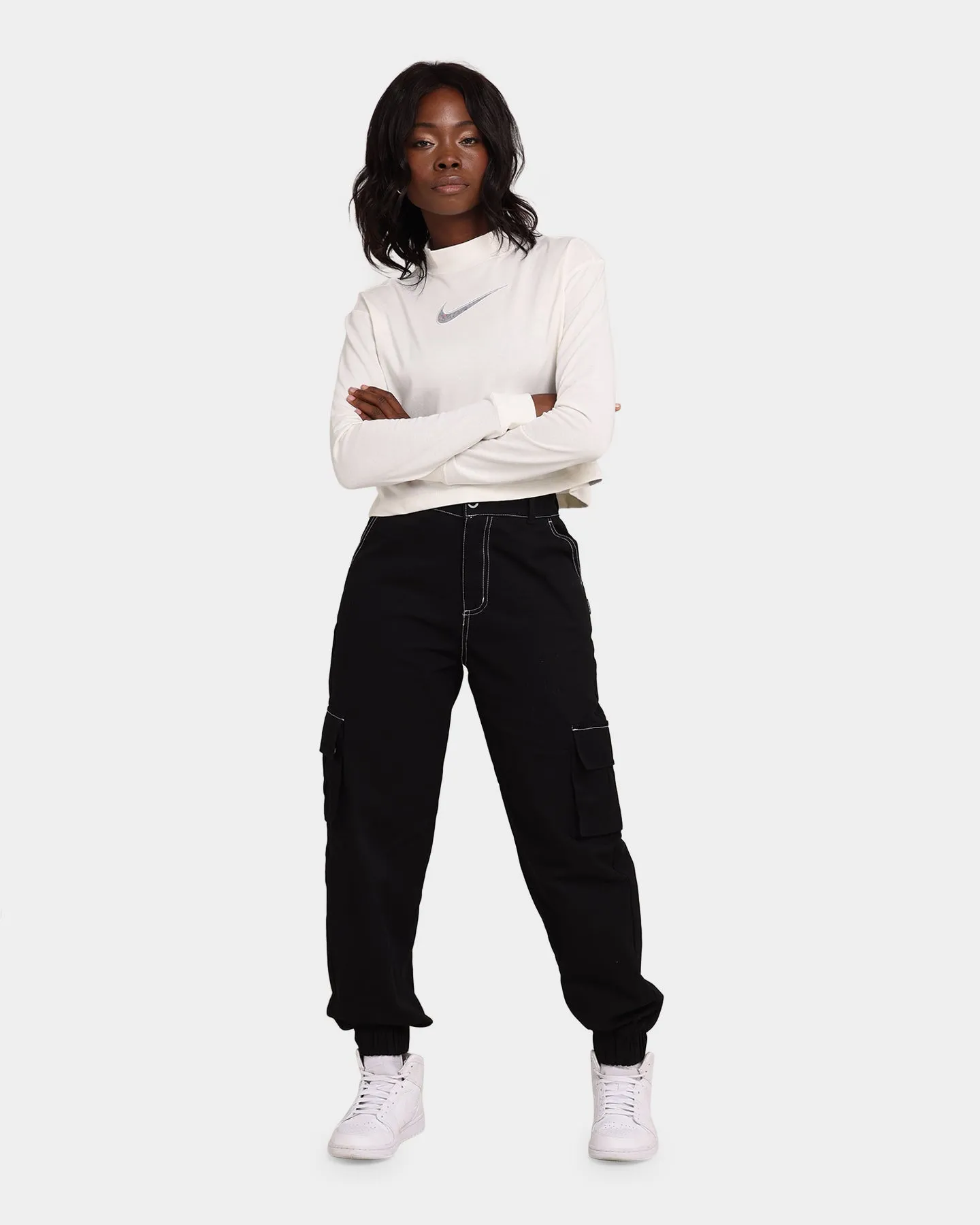 EN.ES Women's Fearless Cargo Pants Black