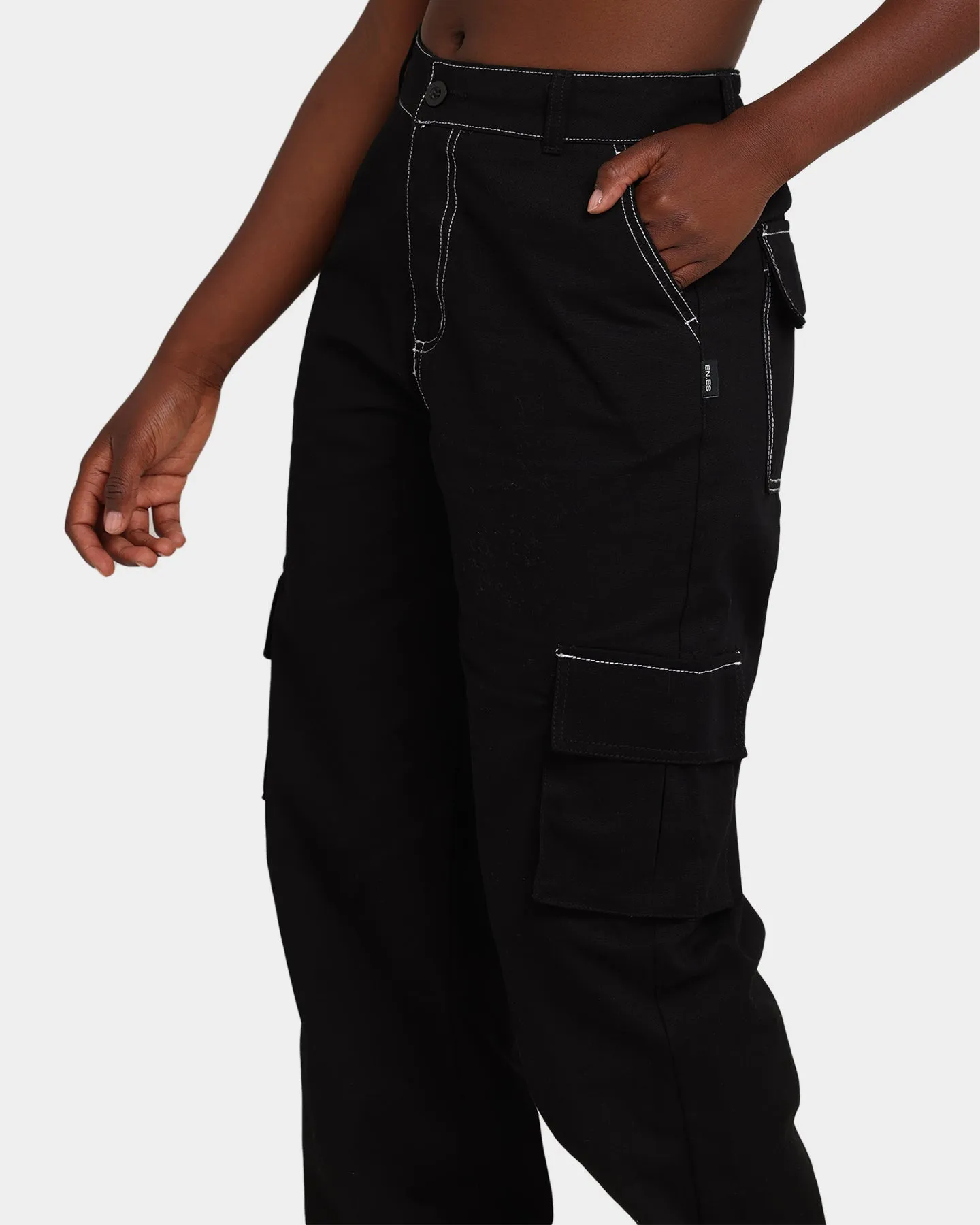 EN.ES Women's Fearless Cargo Pants Black