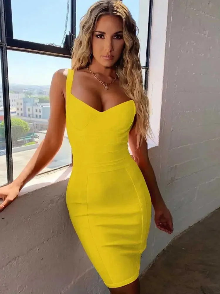 Evening Club Outfits Bodycon Bandage Sexy Dress