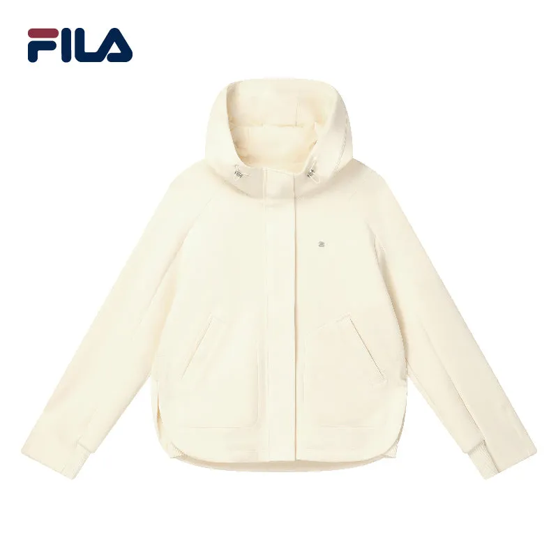 FILA CORE Women's WHITE LINE EMERALD Knit Top in Ash