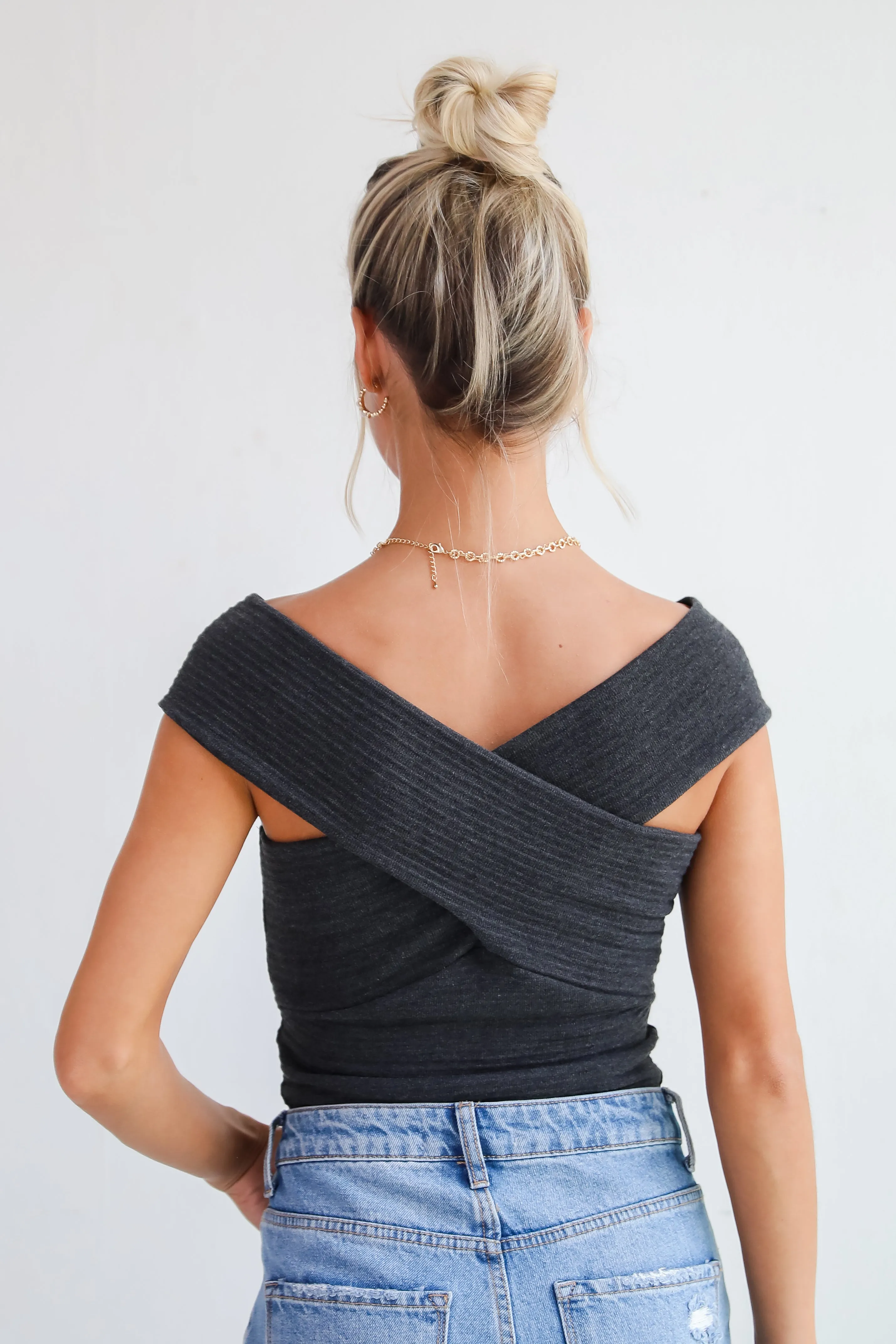 FINAL SALE - Ultimate Trend Knit Crossover Tank