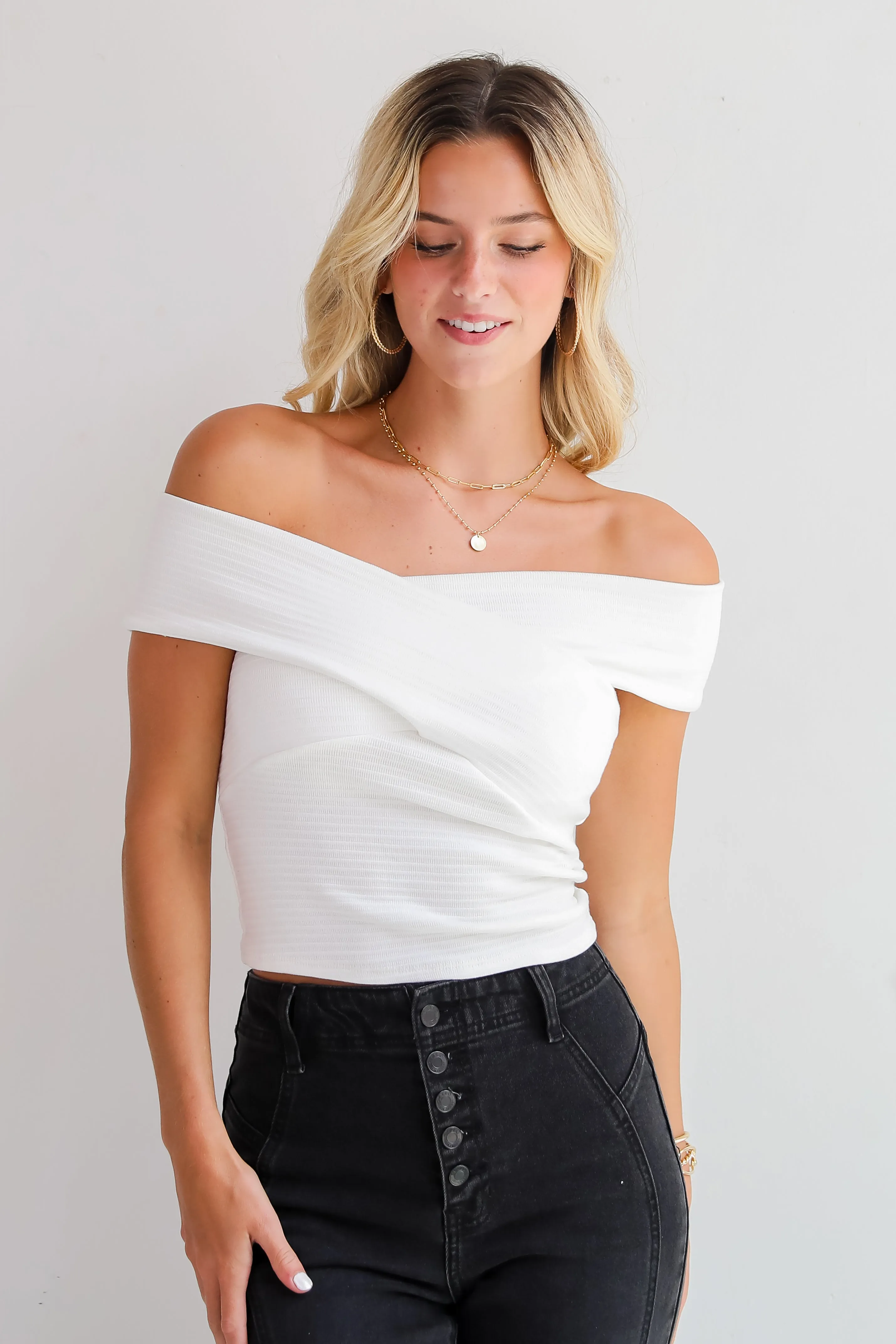FINAL SALE - Ultimate Trend Knit Crossover Tank
