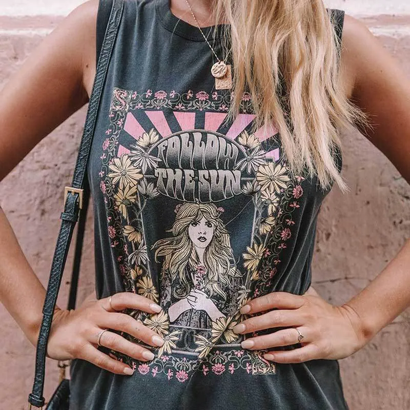 Follow the Sun Vintage Top