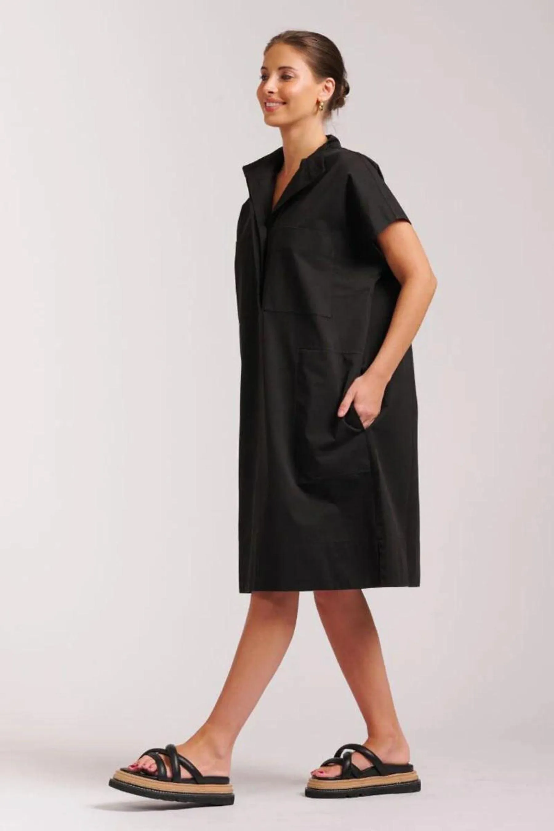 Fonda Cargo Dress | Black