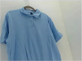 Gildan Mens Short Sleeve Polo Shirt Color Light Blue Size 3XLarge