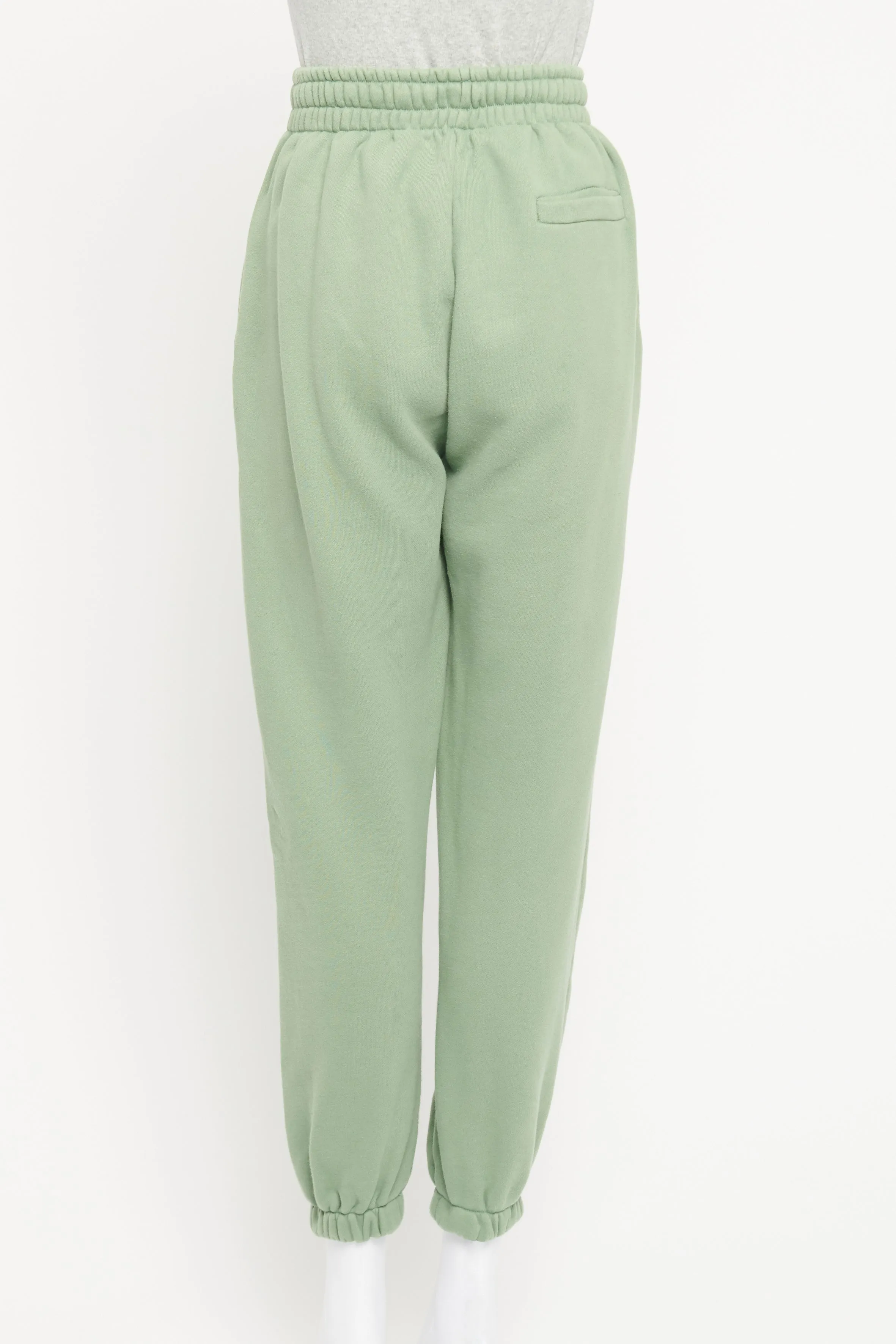 Green Cotton Preowned Tracksuit Set