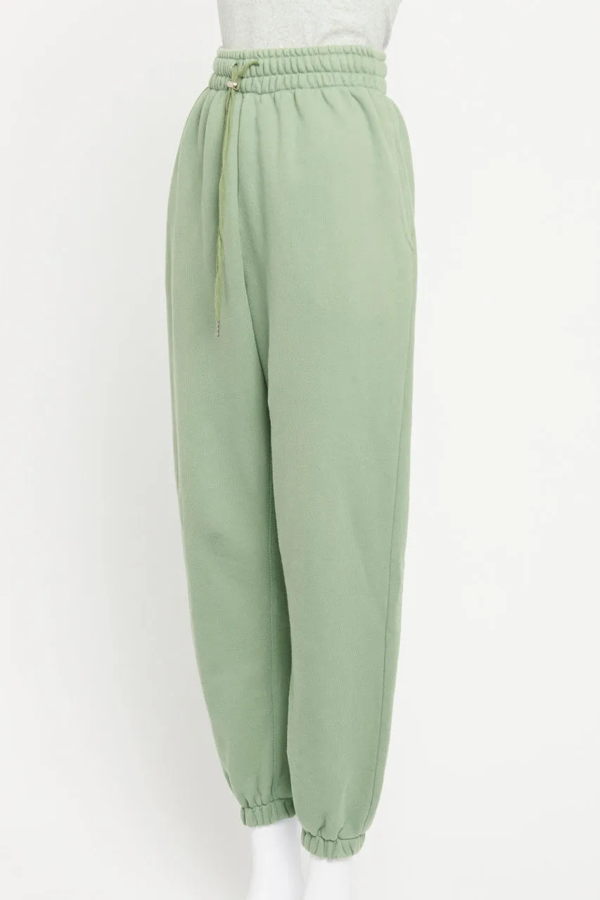 Green Cotton Preowned Tracksuit Set