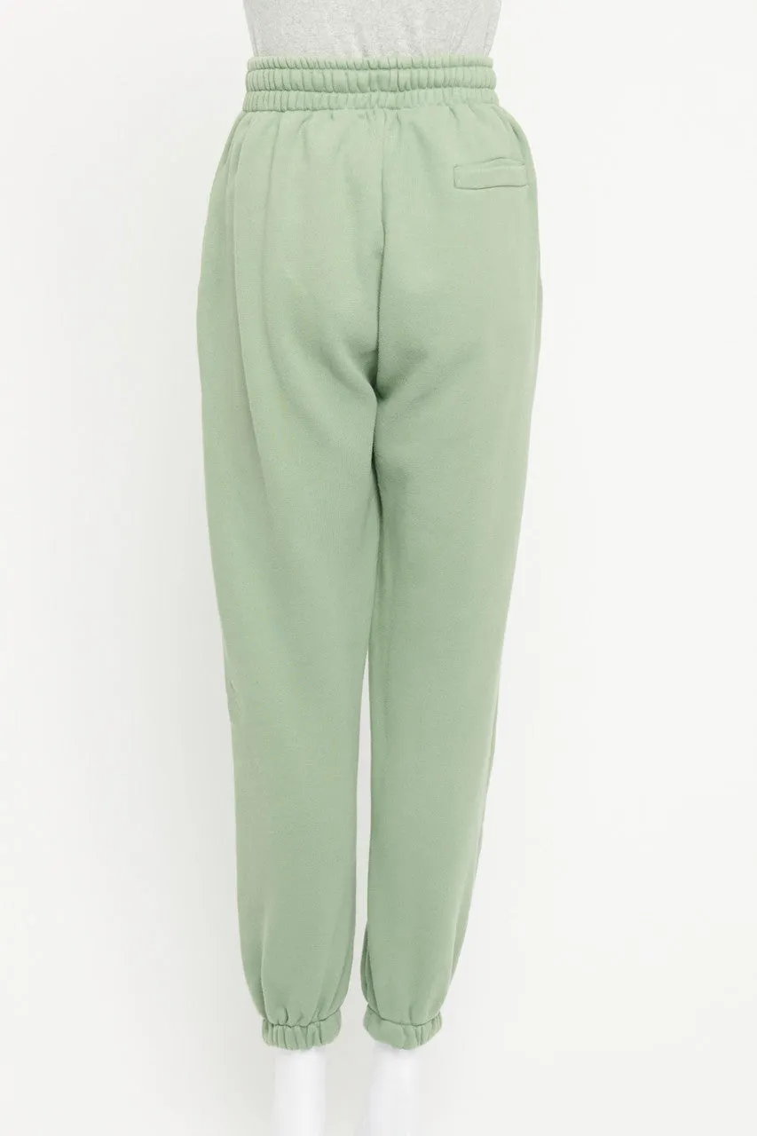 Green Cotton Preowned Tracksuit Set