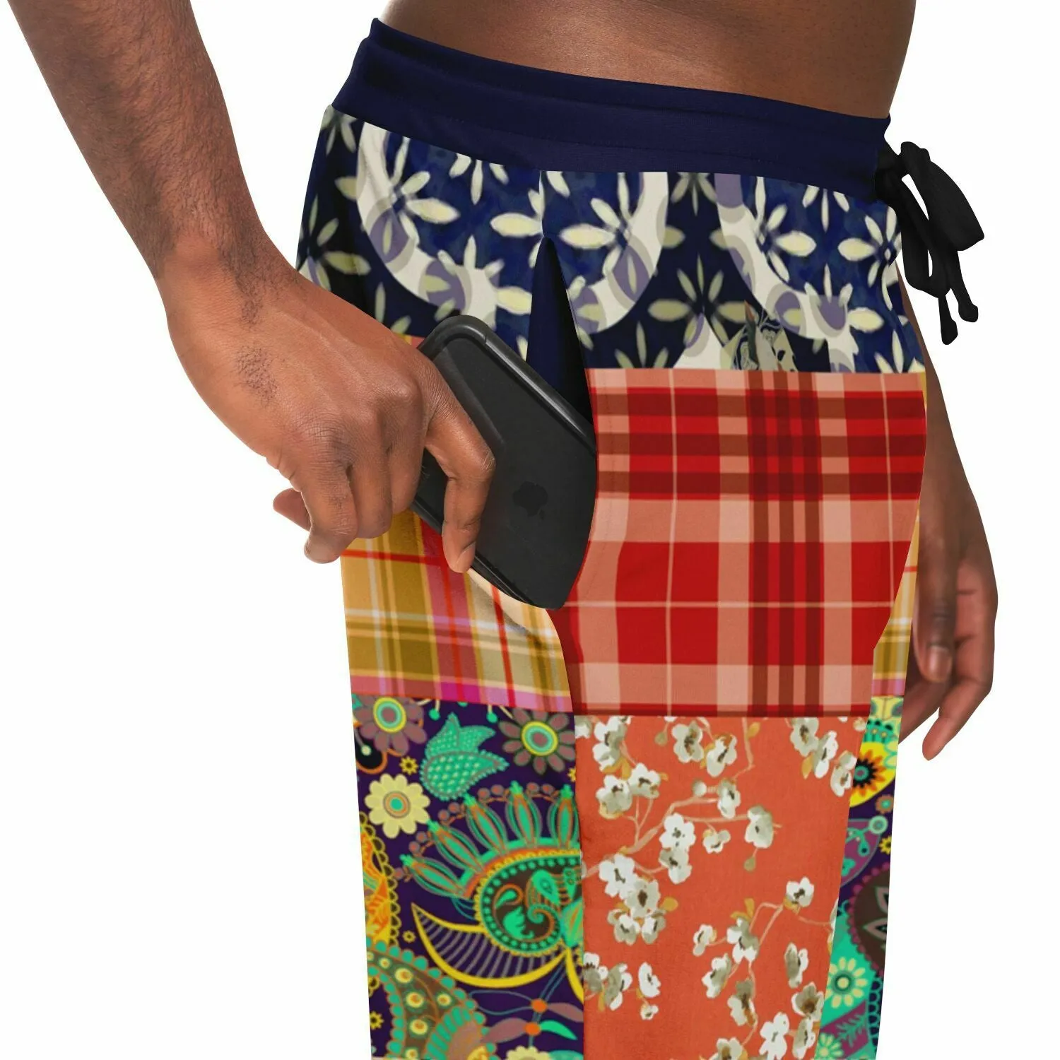 Guan Yin Compassion Patchwork Eco-Poly Unisex Joggers