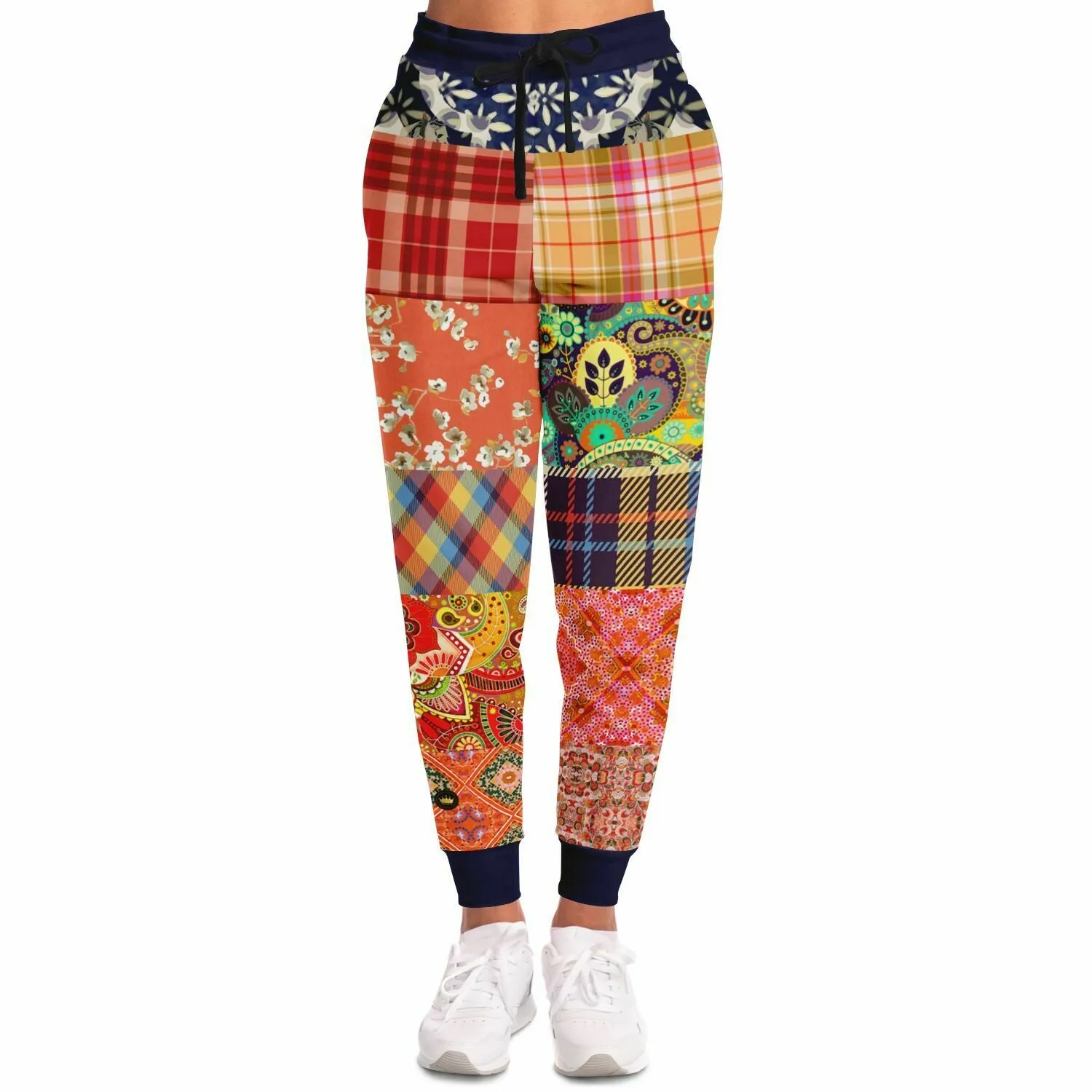 Guan Yin Compassion Patchwork Eco-Poly Unisex Joggers