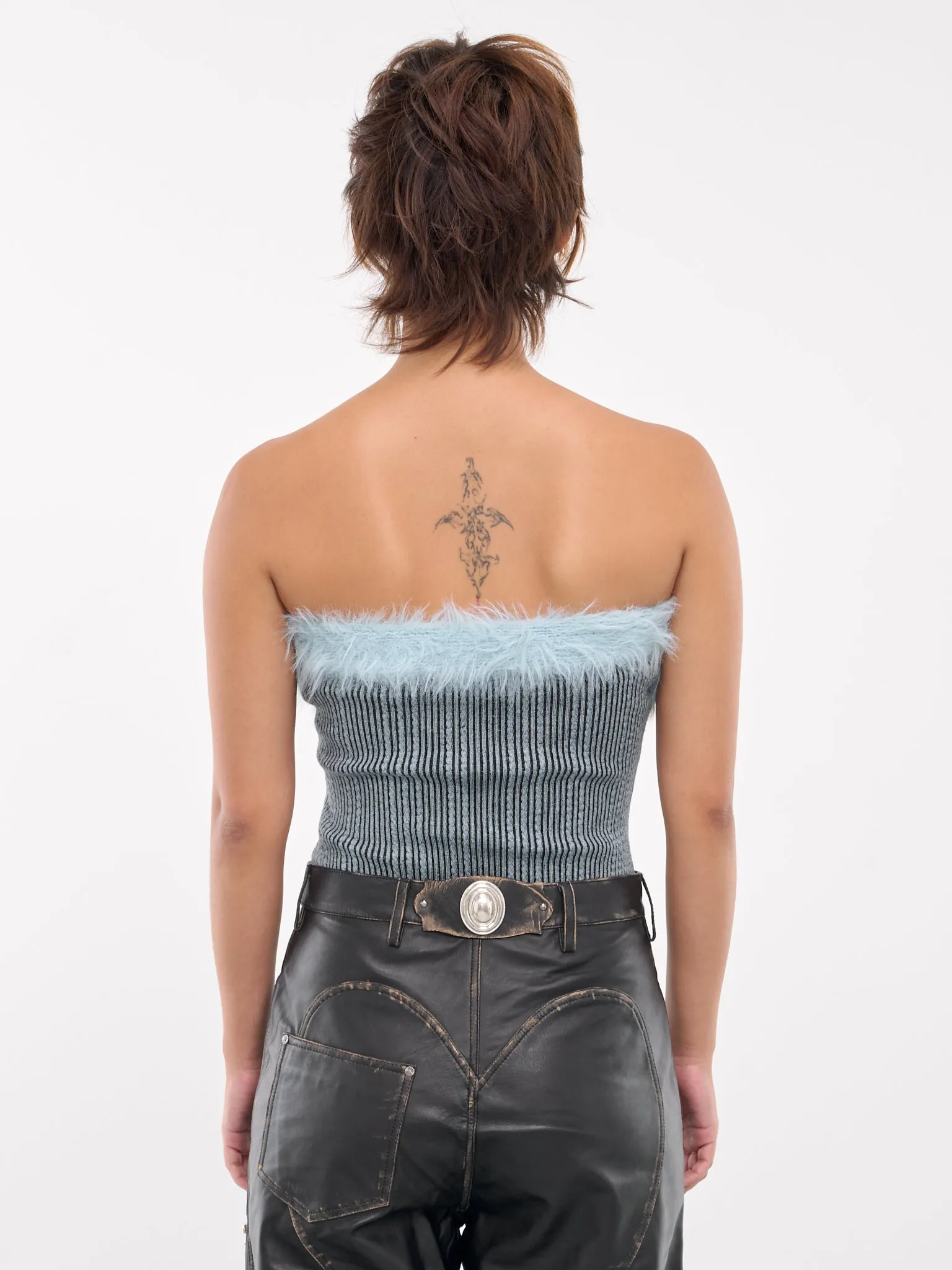 Hairy Knit Top (ATB1210W-BLUE)