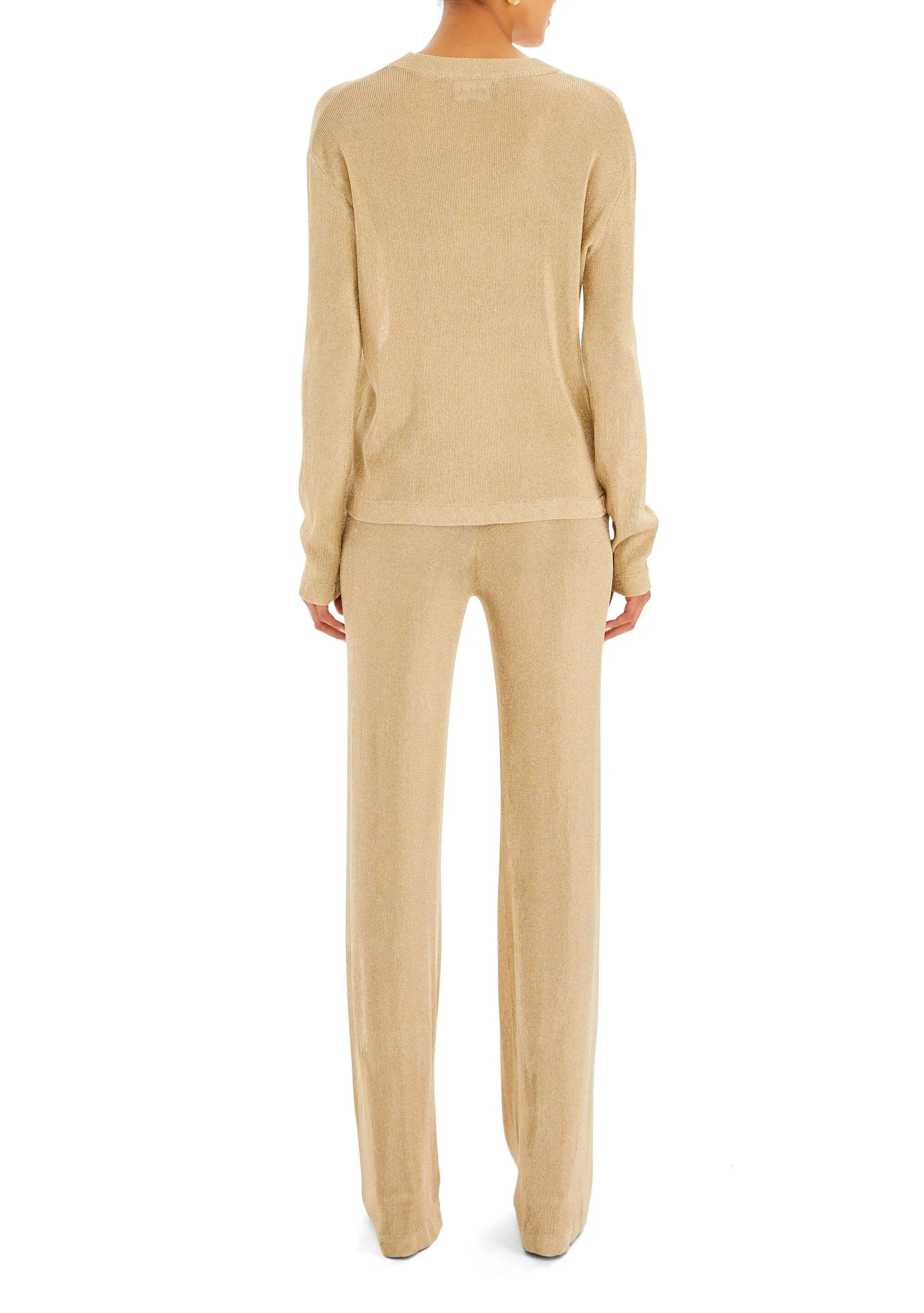 Hana Metallic Knit Top