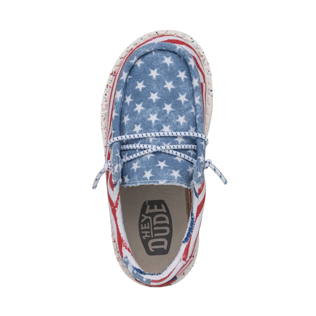Hey Dude Wally Toddler Patriotic Stars & Stripes