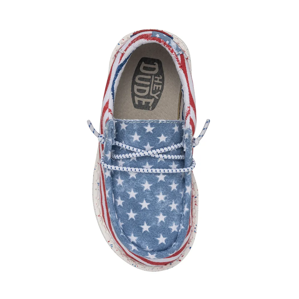 Hey Dude Wally Toddler Patriotic Stars & Stripes