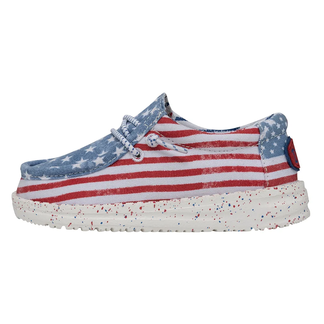Hey Dude Wally Toddler Patriotic Stars & Stripes