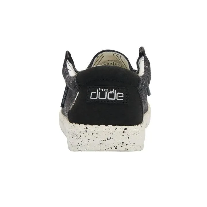 Hey Dude Wally Youth Stretch Black