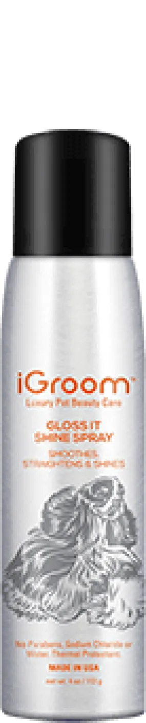 iGroom Aerosol Styling Spray Gloss It 4oz