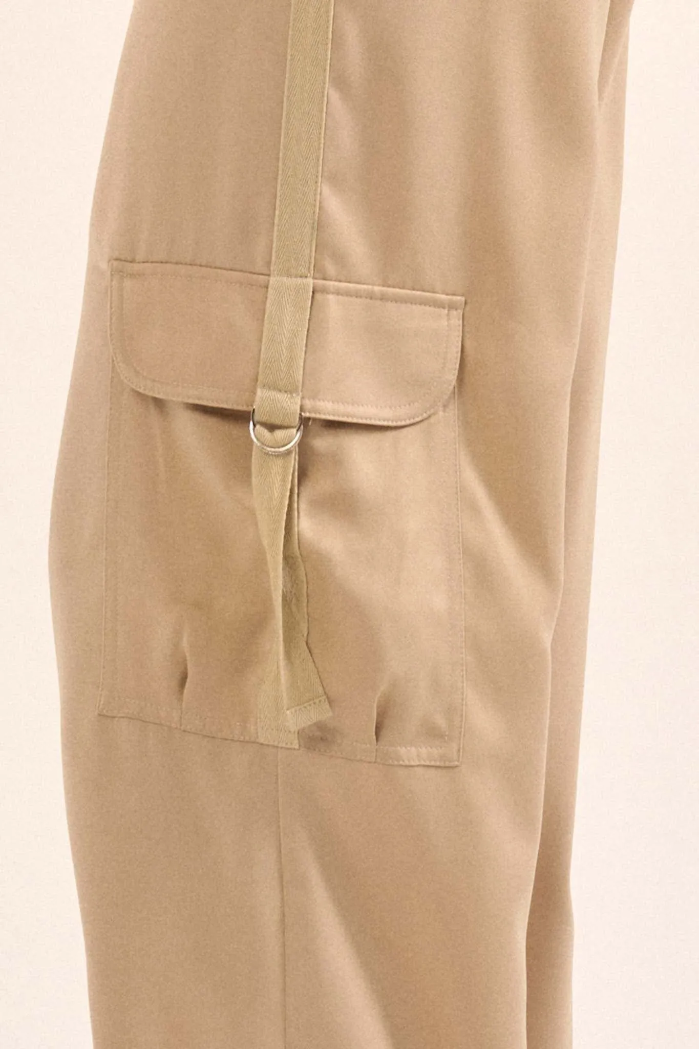 In the Pocket Matte Satin Cargo Pants