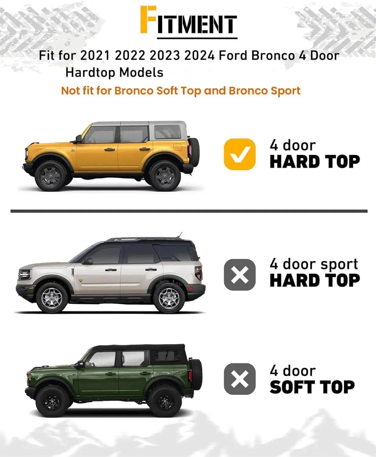 Interior Rear Cargo Basket Rack for Ford Bronco