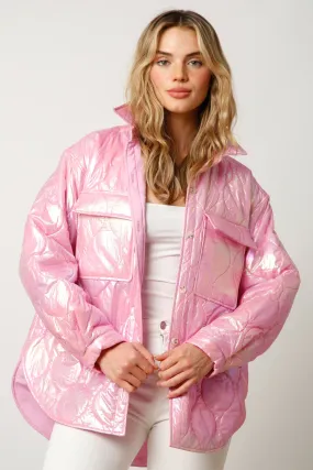 Iridescent Puffer Jacket