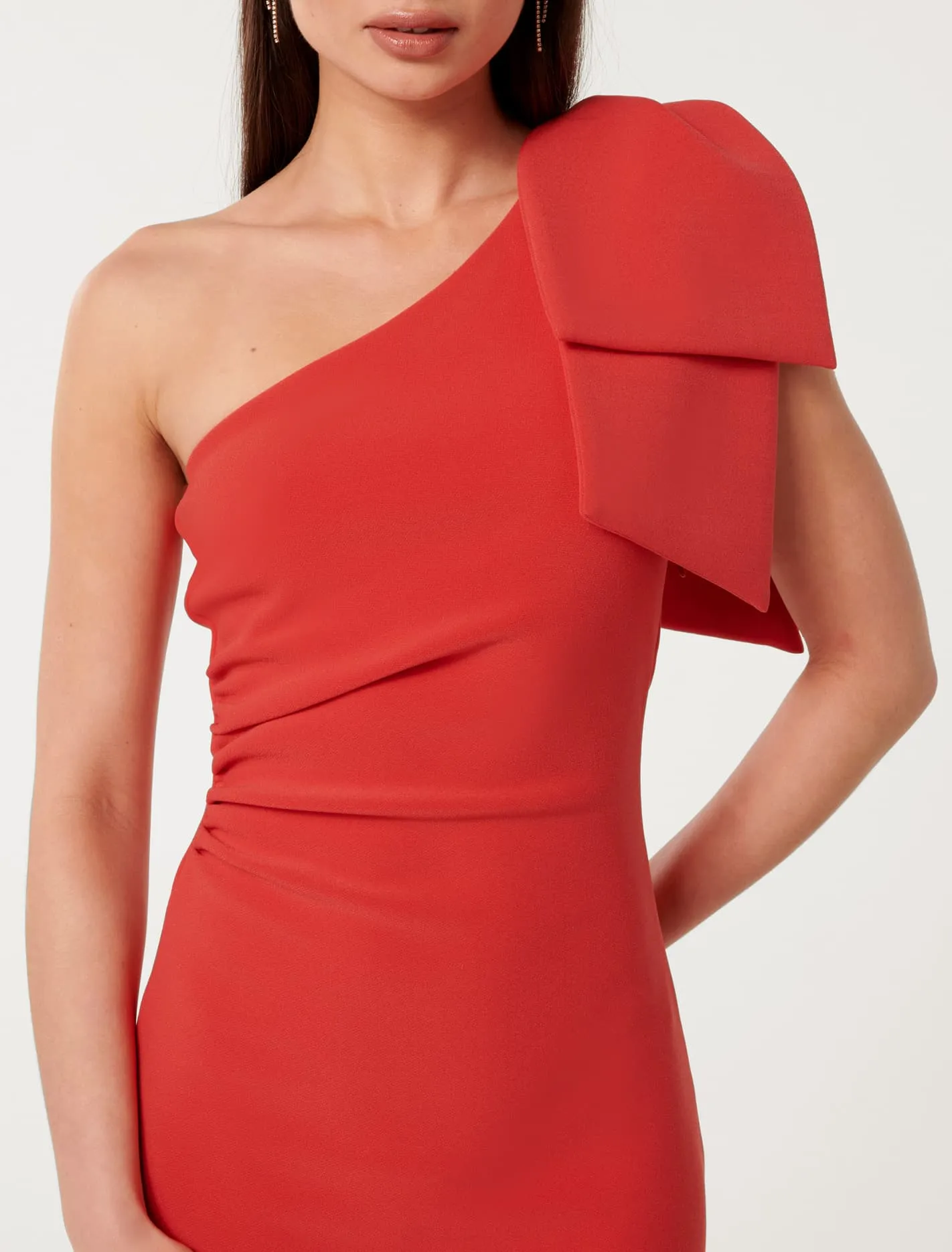 Jade Bow Bodycon Midi Dress