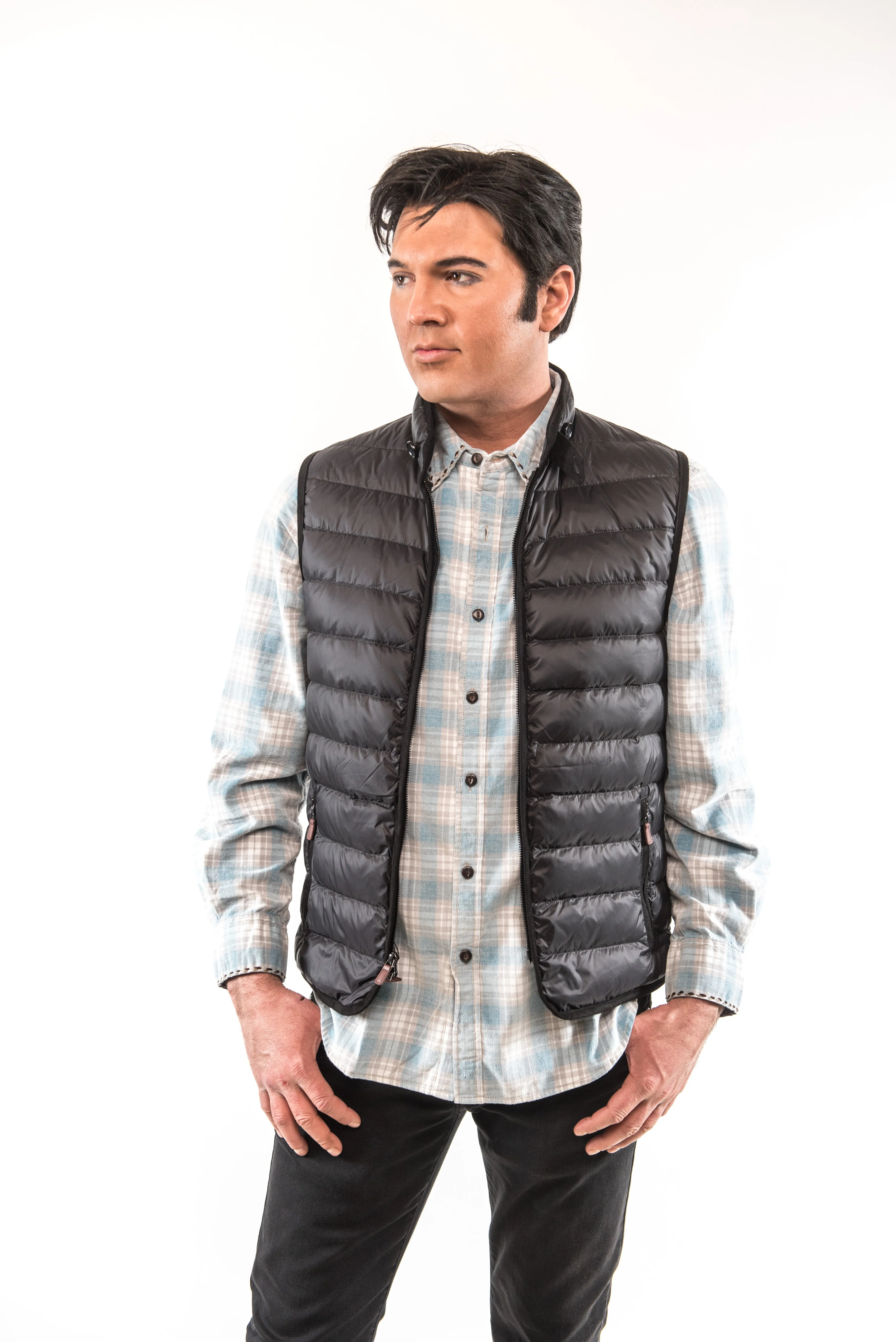 Jonathan Down Vest - Black