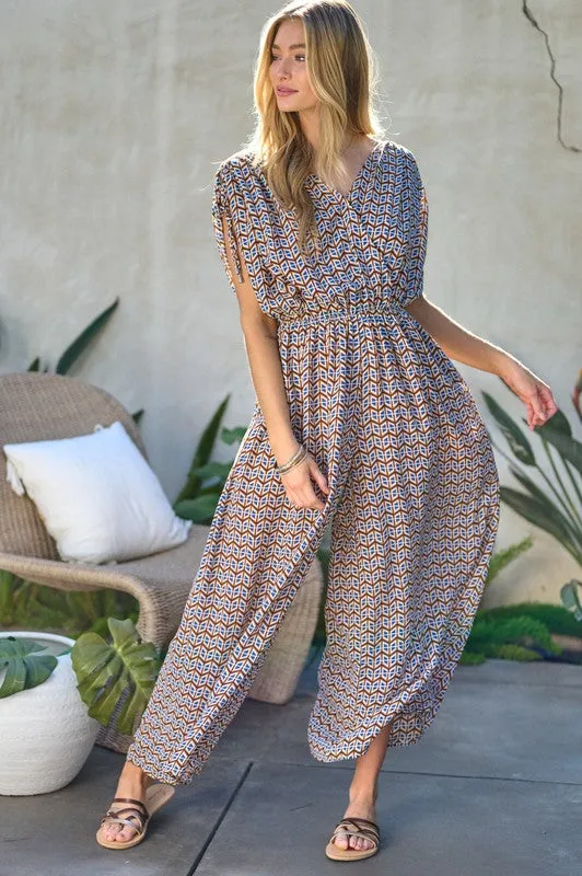 Jumper - "Dani & Davi" Printed V-Neck