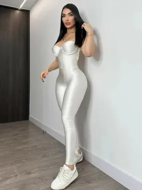 Jumpsuit Backless tutina donna