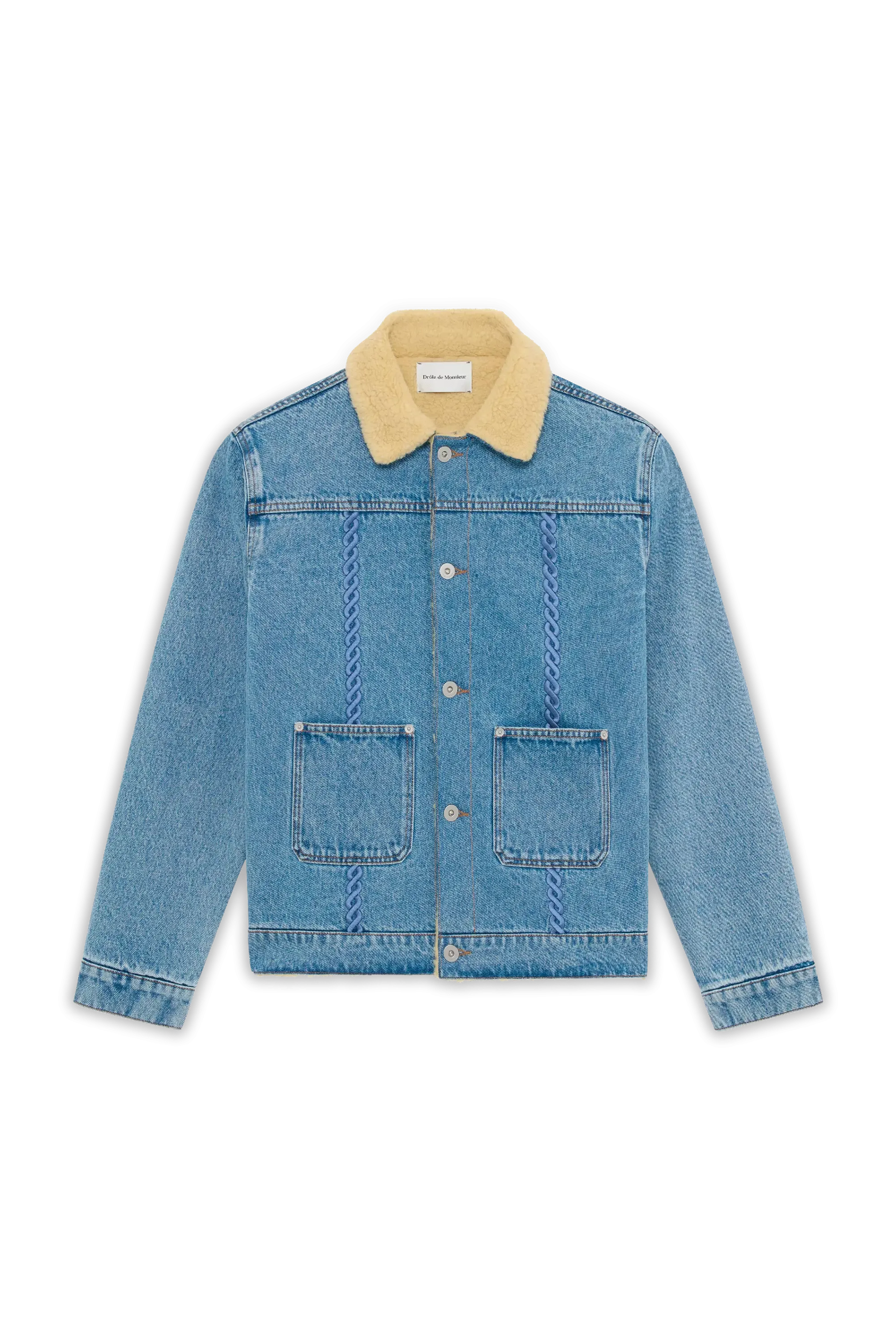 La Veste Denim Tressée