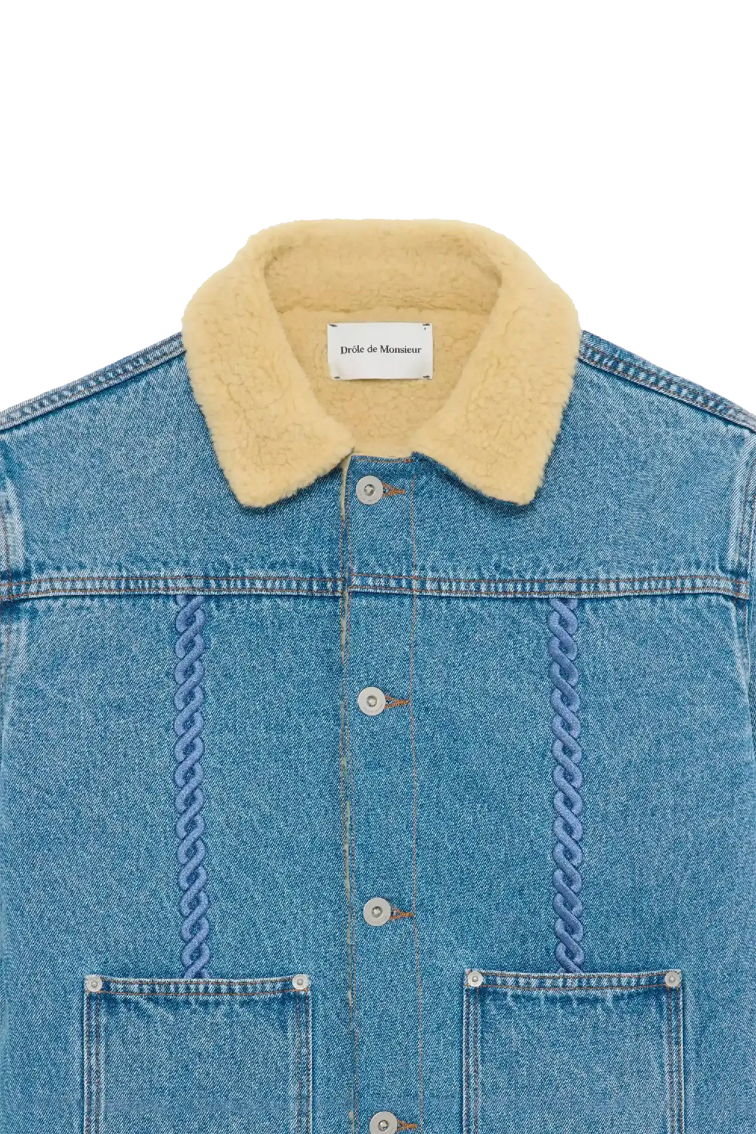 La Veste Denim Tressée