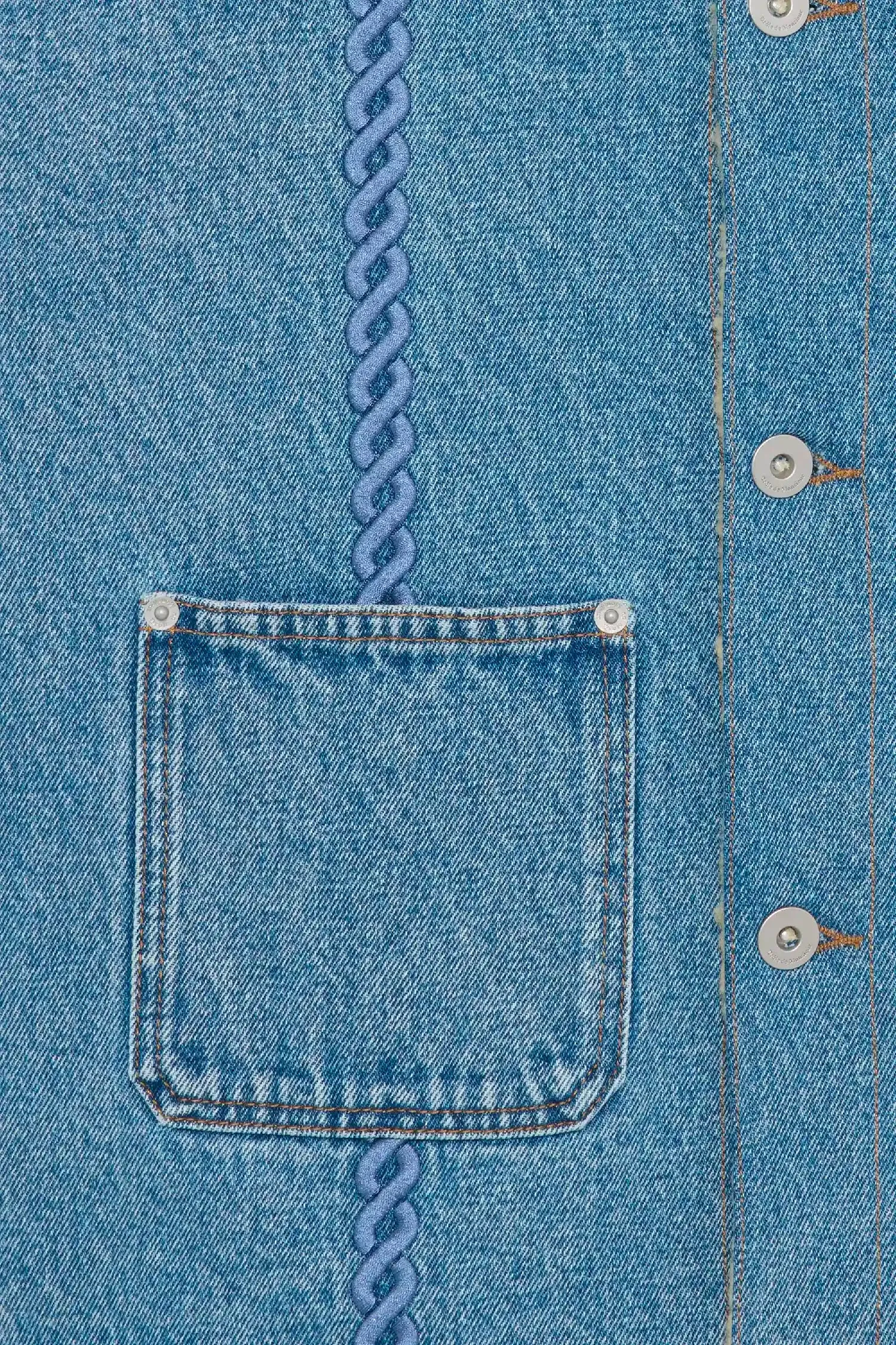 La Veste Denim Tressée