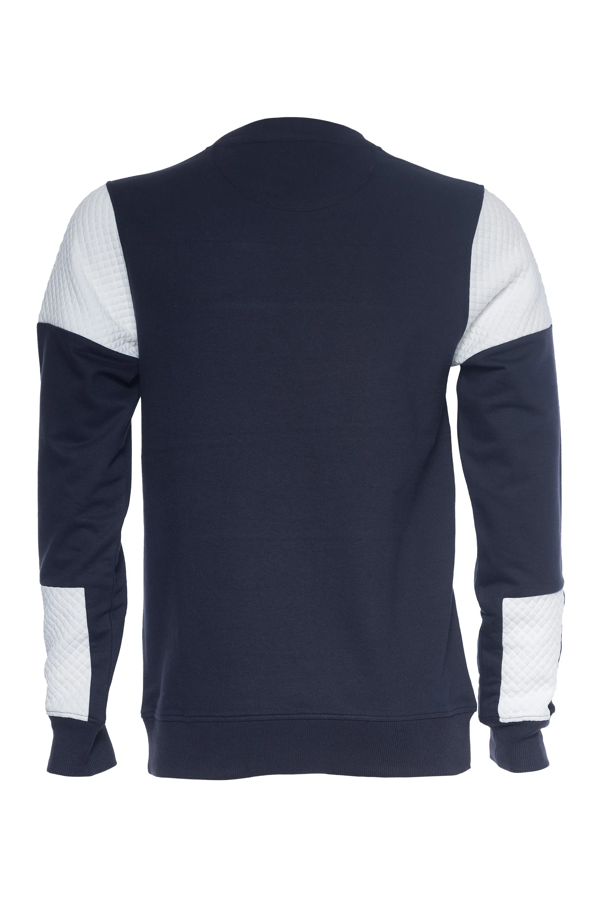 Larson | Jacquard Knit Color Block Crew