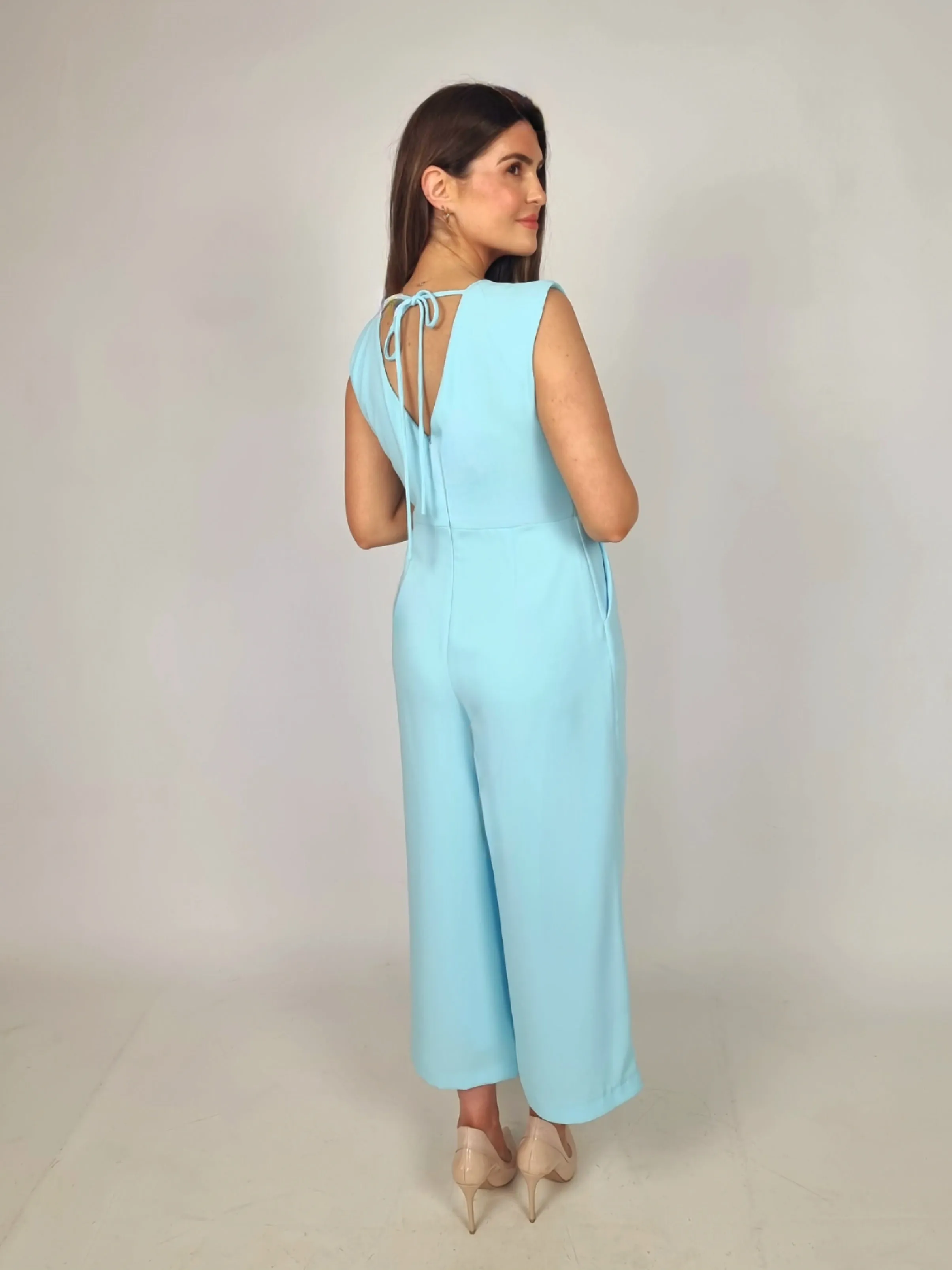 Laura Bernal Pedido Cyan Jumpsuit