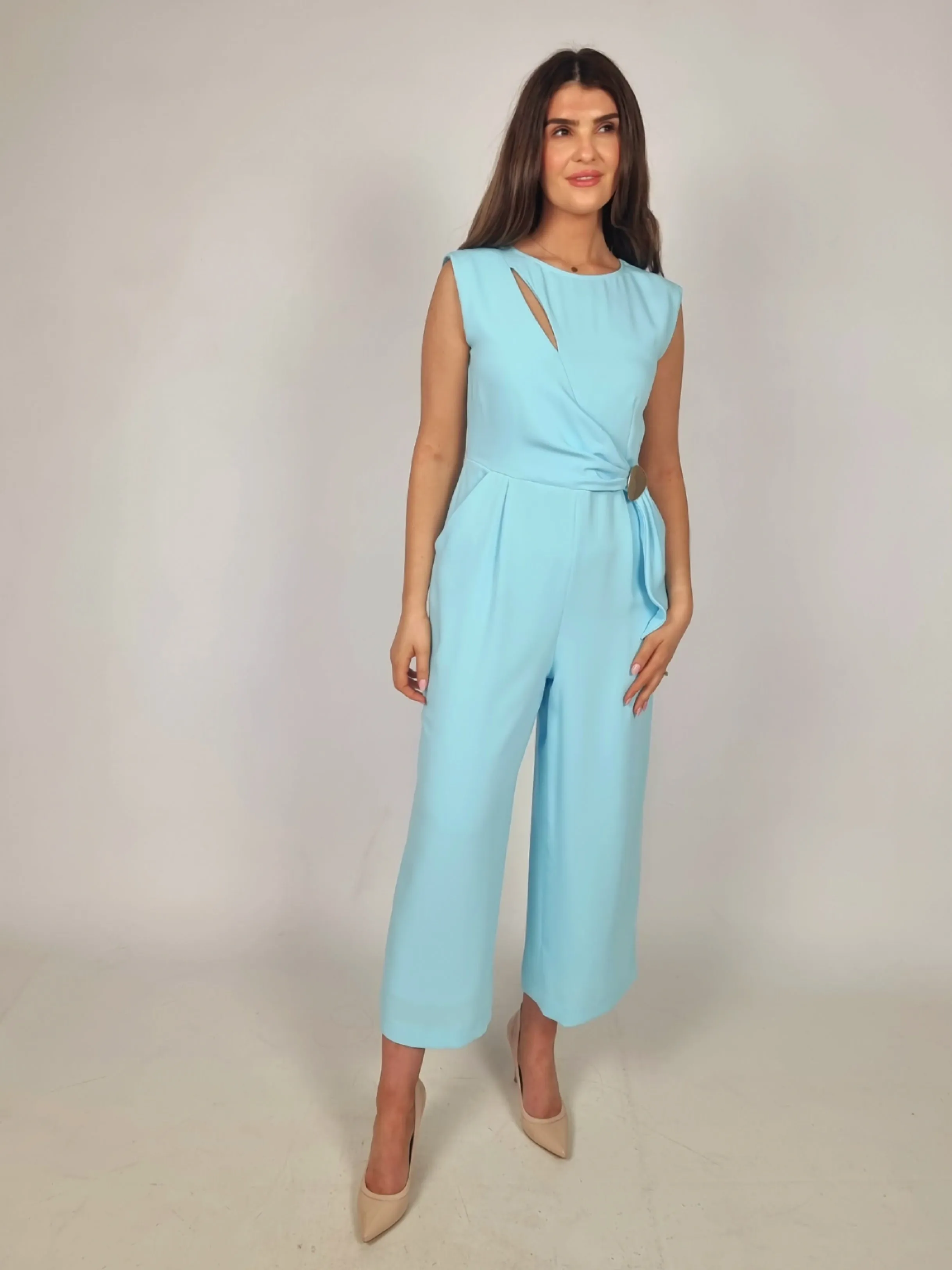 Laura Bernal Pedido Cyan Jumpsuit