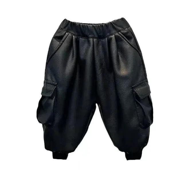 Leather Cargo Pants