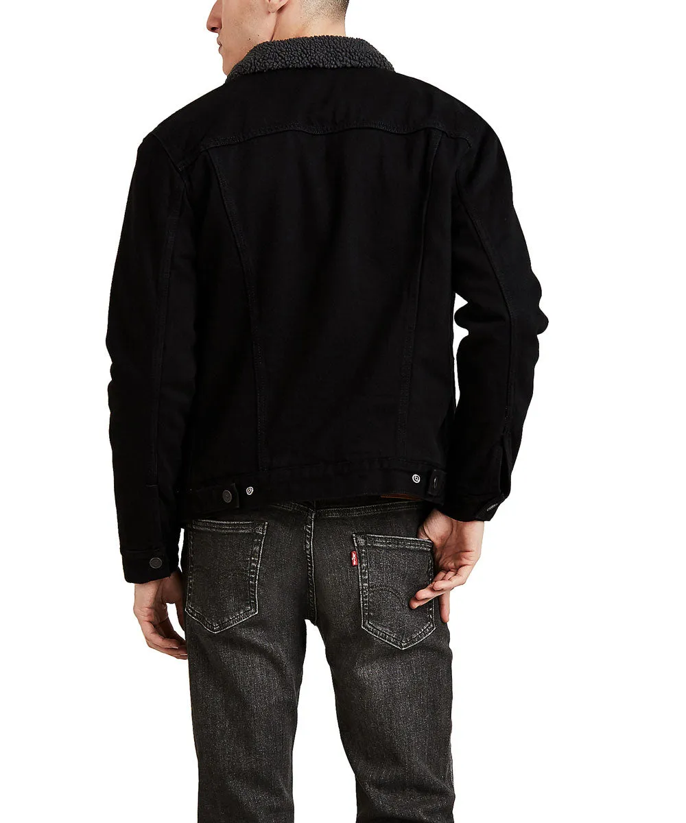 Levi's Men's Sherpa Trucker Jacket - Duval Black