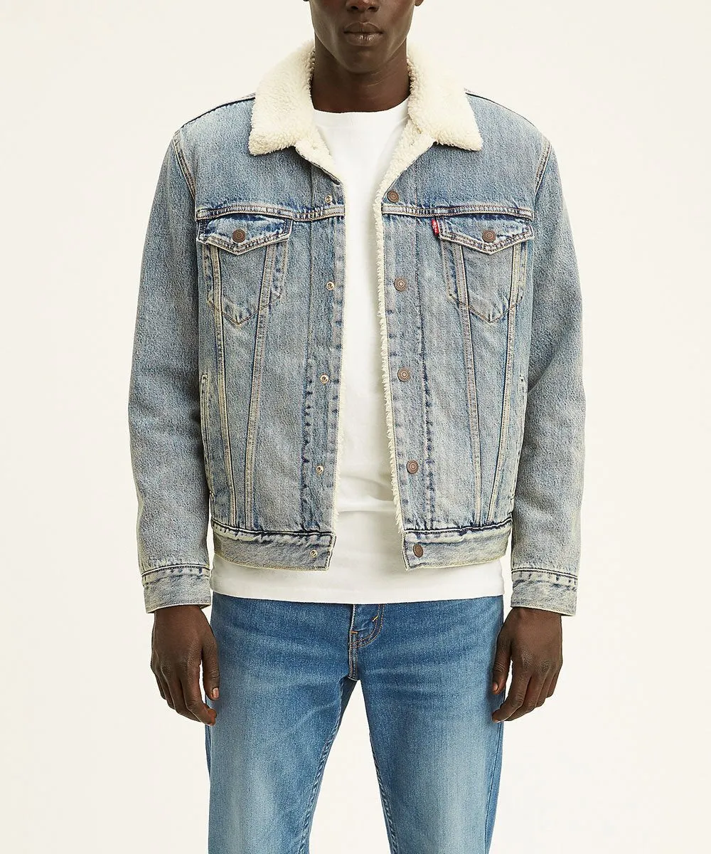 Levi's Men's Sherpa Trucker Jacket - Mustard