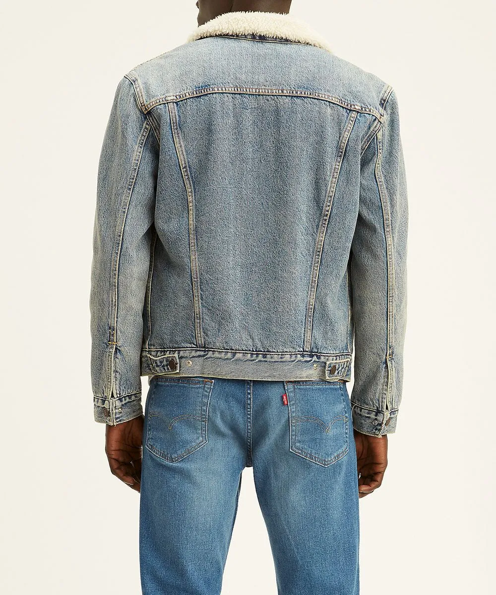 Levi's Men's Sherpa Trucker Jacket - Mustard